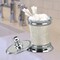 Stainless Steel Vanity Jar | Stylish Storage for Cotton Swabs,Sponges & Bath Salts | Decorative Canister for Bathroom,Bedroom | White